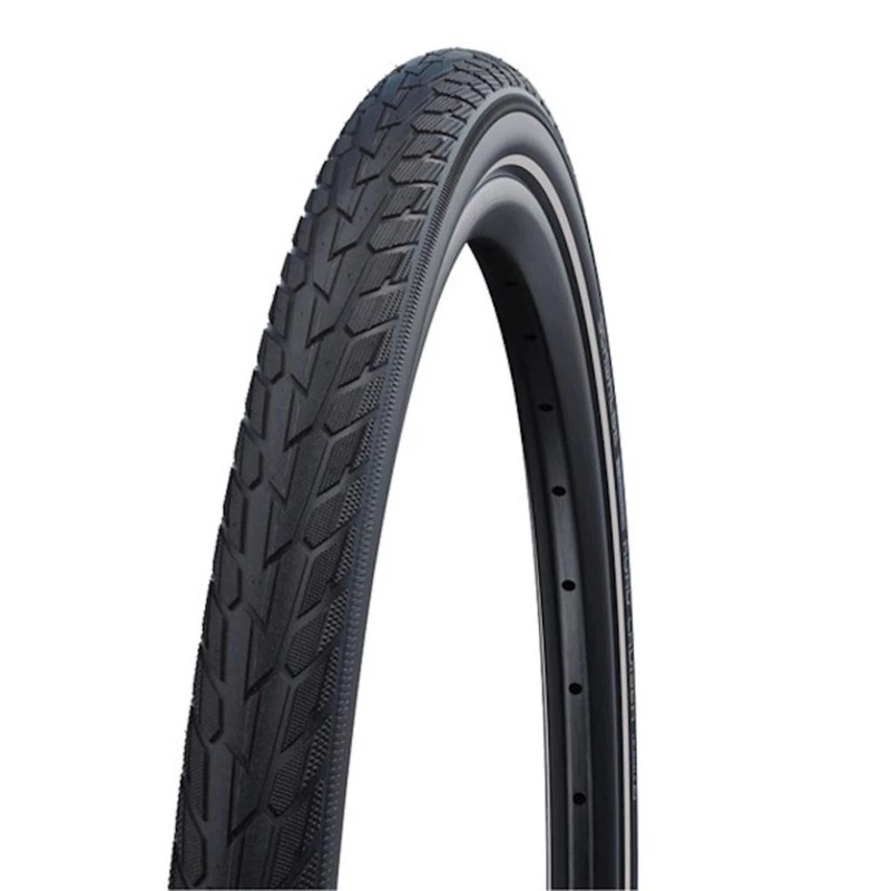 Tyre 700 Schwalbe Road Cruiser Wirebead Black/Coffee-Reflex 700×47 Green Compound