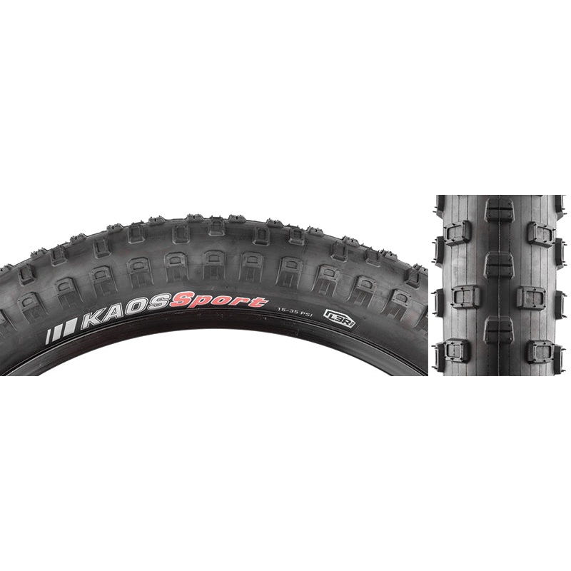Kenda Kaos Sport Tire – 20 x 2.8 Clincher Wire Black 35tpi