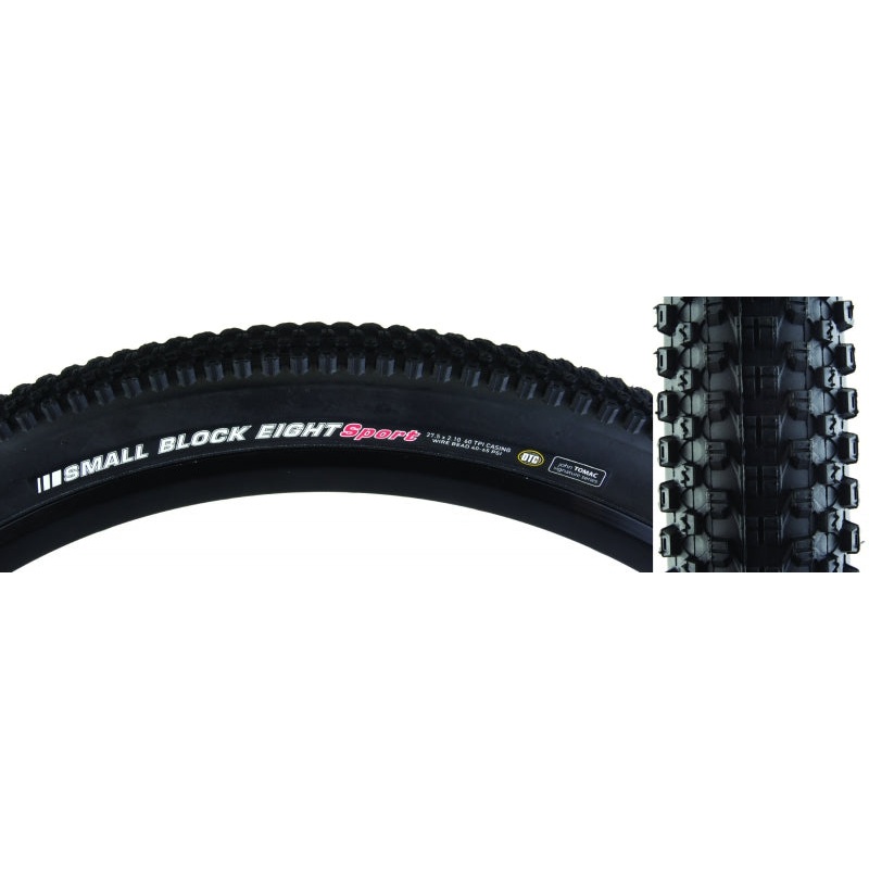 Kenda Small Block 8 Sport Tire – 26 x 2.1 Clincher Wire Black