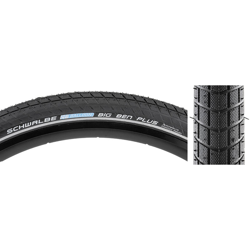 Schwalbe Big Ben Tire – 27.5 x 2 Clincher Wire Black GreenGuard Endurance