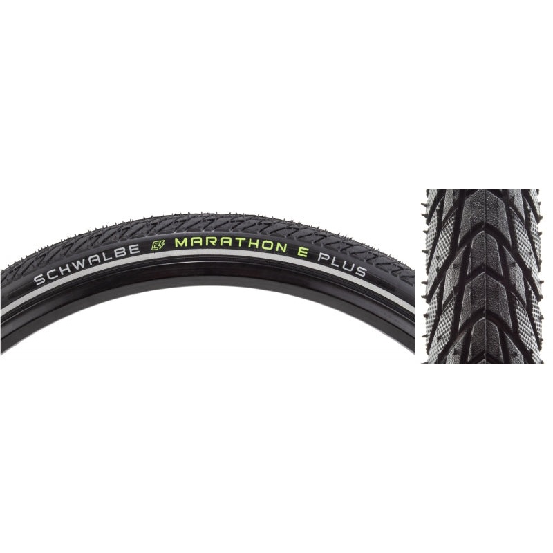 Schwalbe Marathon E-Plus Tire – 700 x 45 Clincher Wire BLK SmartGuard Addix