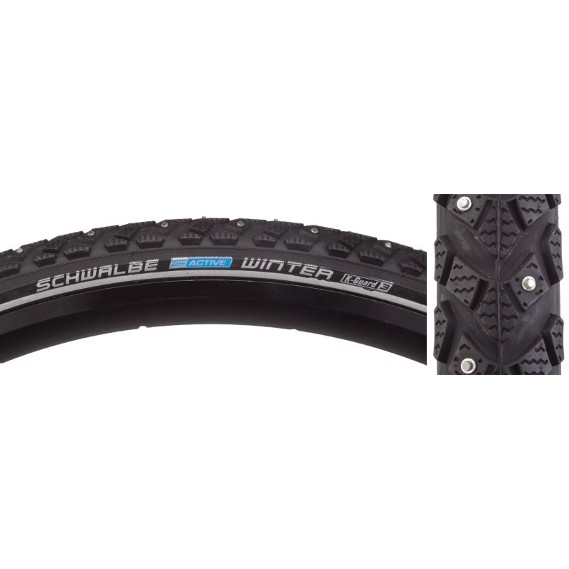 Schwalbe Winter Tire 700x30C Wire Clincher Winter KevlarGuard Reflex 50TPI Black