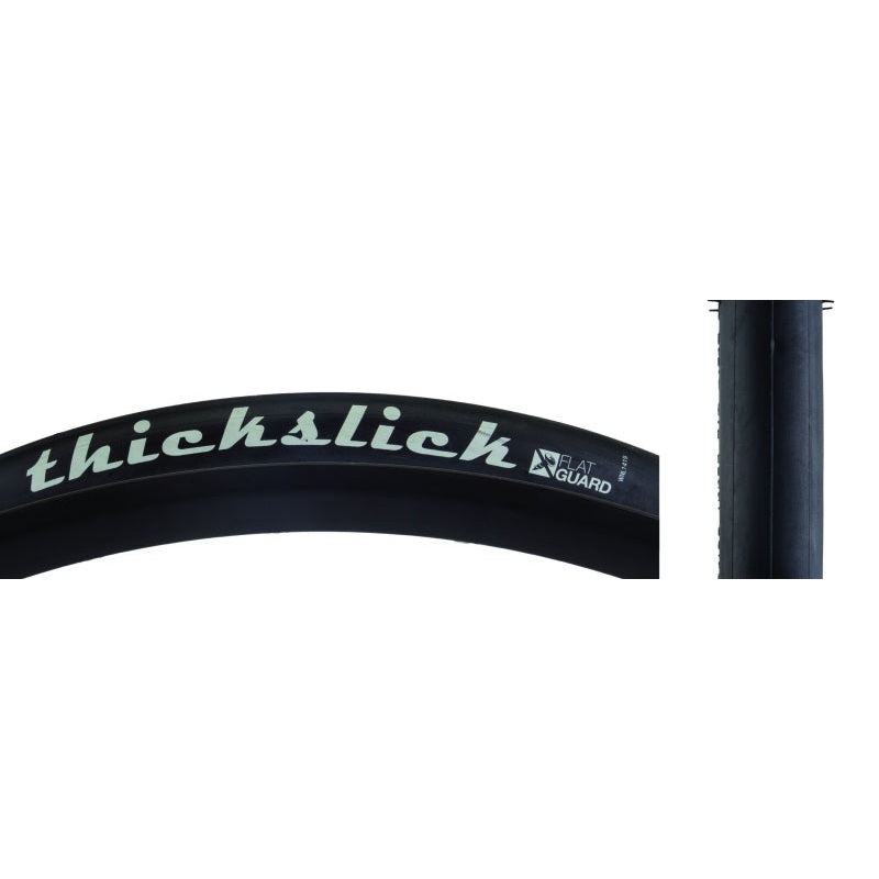 WTB ThickSlick Tire – 700 x 28 Clincher Wire Black Flat Guard