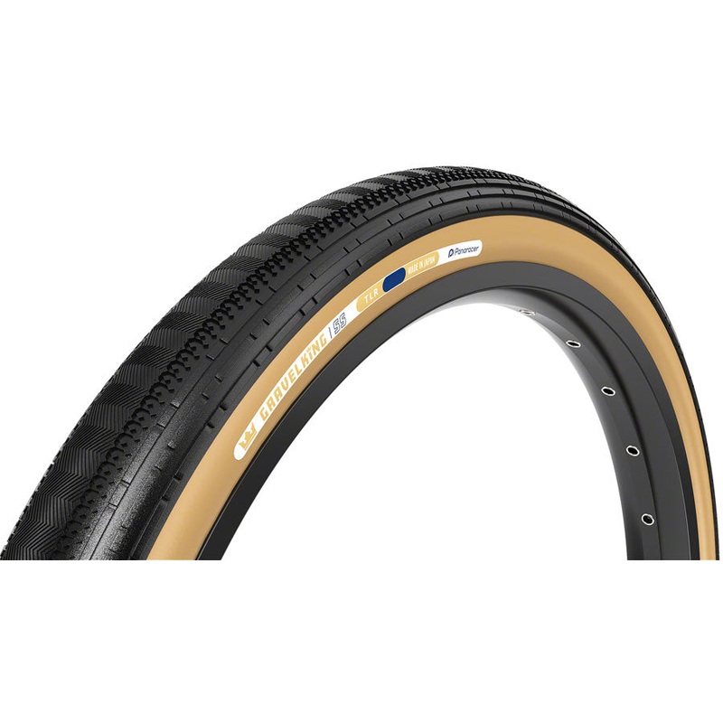 Panaracer GravelKing SS Tire – 650b x 48 / 27.5 x 1.90 Tubeless Folding BLK/Brown