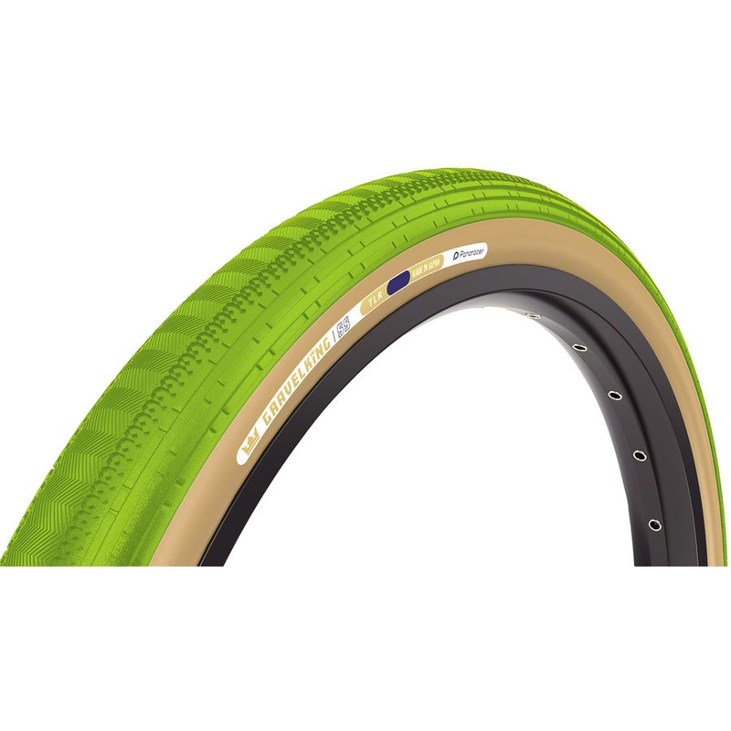 Panaracer GravelKing SS Tire – 700 x 45 Tubeless Folding Matcha/Brown