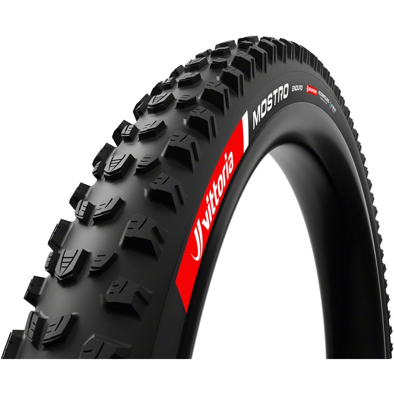 Vittoria Mostro Enduro Tire – 29 x 2.6 Tubeless Folding BLK 4C Graphene 2-ply G2.0 E-Bike