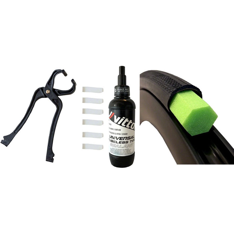 Vittoria Air-Liner Tubeless Road Kit – 2 Inserts Tire Sealant Pliers Clips Medium 28mm