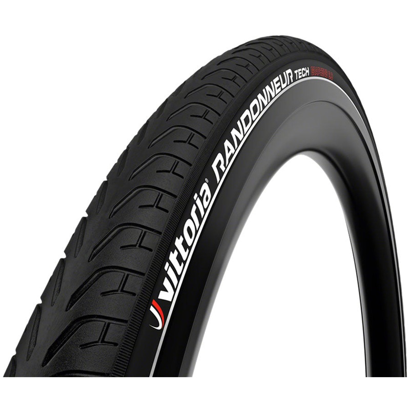 Vittoria Randonneur Tech Tire – 700 x 35 Rigid Bead Black/Reflective G2.0