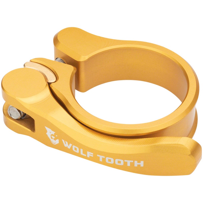 Wolf Tooth Components Quick Release Seatpost Clamp – 28.6mm Gold