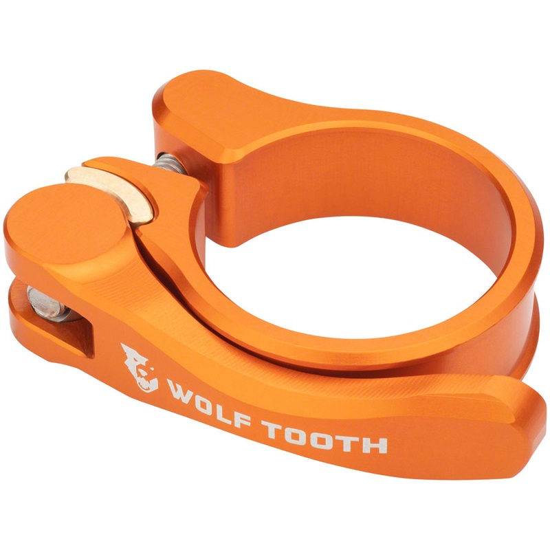 Wolf Tooth Components Quick Release Seatpost Clamp – 34.9mm Orange