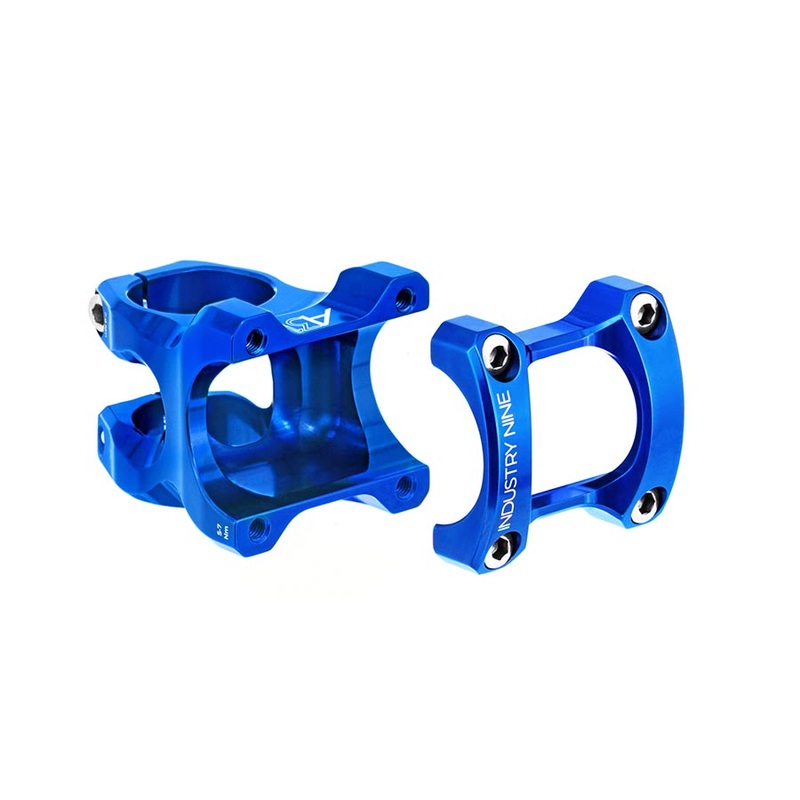 Industry Nine A318 Stem – 40mm 31.8mm Clamp +/-4.4 1 1/8″ Aluminum Blue