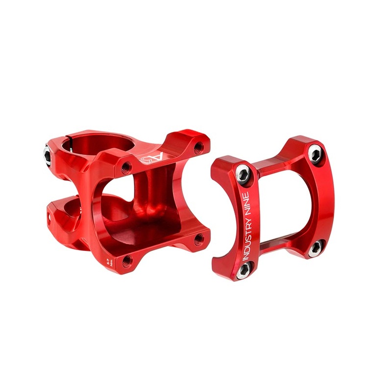 Industry Nine A318 Stem – 40mm 31.8mm Clamp +/-4.4 1 1/8″ Aluminum Red
