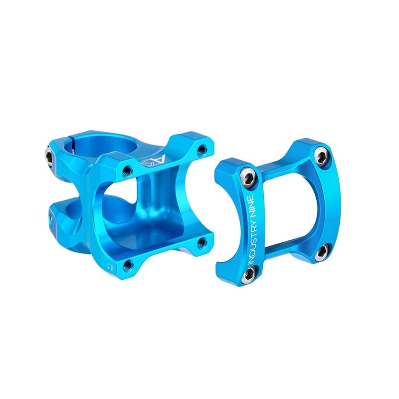 Industry Nine A318 Stem – 40mm 31.8mm Clamp +/-4.4 1 1/8″ Aluminum Turquoise