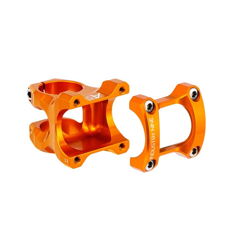 Industry Nine A318 Stem – 50mm 31.8mm Clamp +/-4.4 1 1/8″ Aluminum Orange