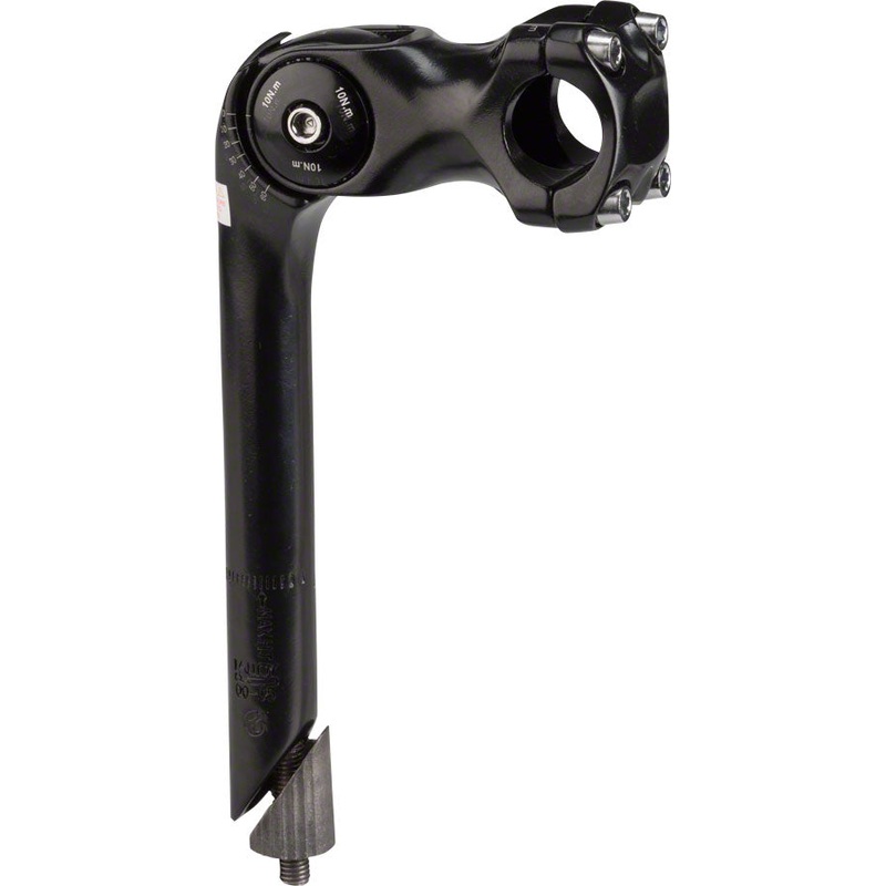 Kalloy 820 Stem – 100mm 25.4 Clamp Adjustable 22.2-24tpi Quill Alloy Black
