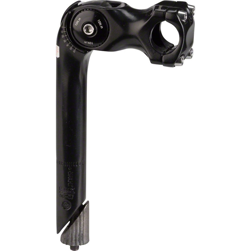 Kalloy 820 Stem – 100mm 25.4 Clamp Adjustable 25.4-24tpi Quill Alloy Black