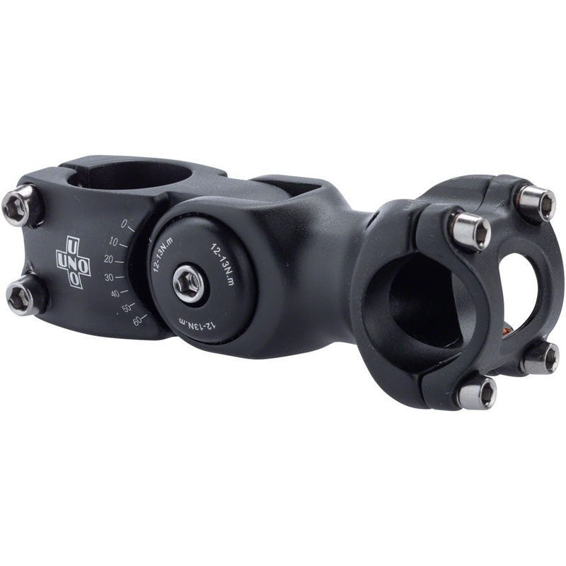 Kalloy 820 Stem – 90mm 25.4 Clamp Adjustable 1 1/8″ Aluminum Black