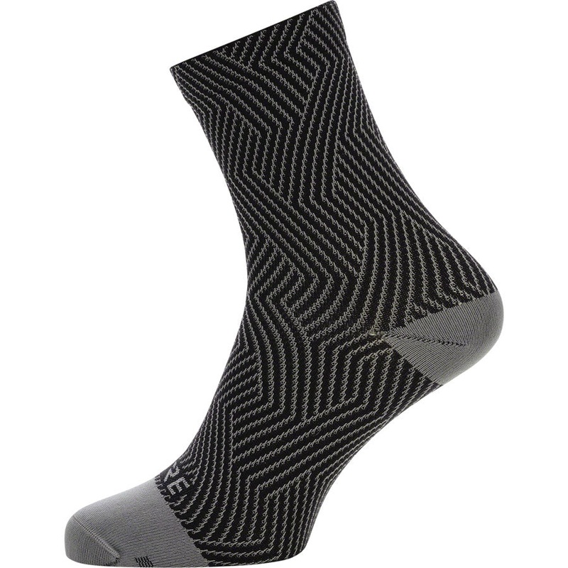 Gorewear C3 Mid Socks – 6.7″ Graphite Gray/Black Mens 6-7.5
