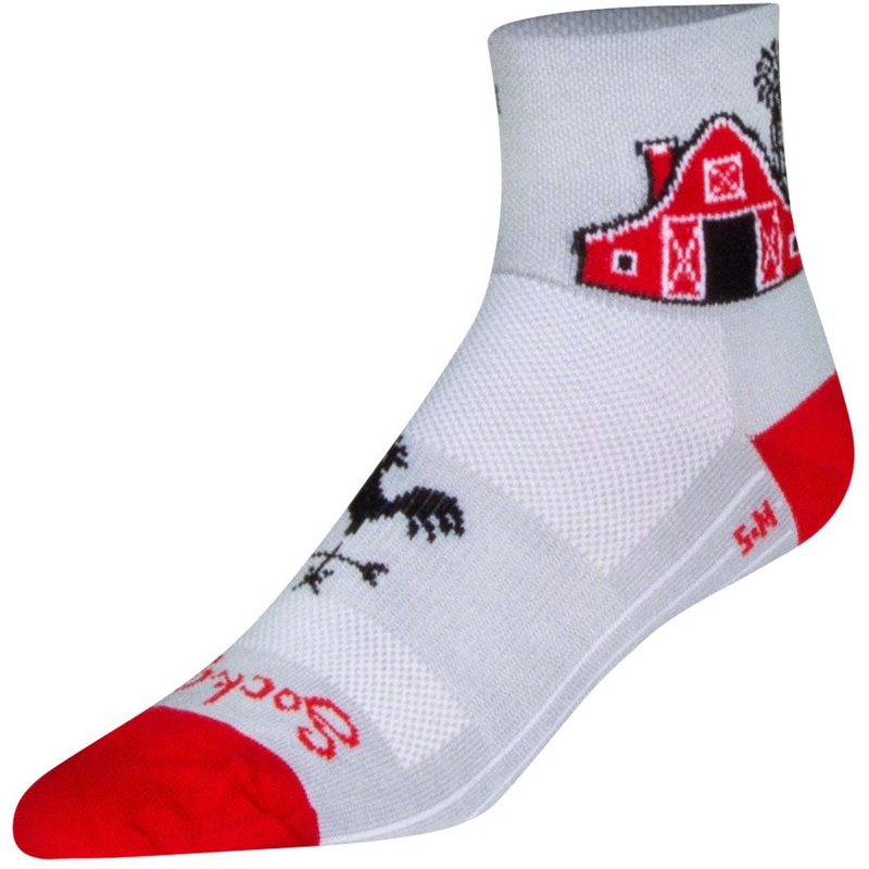 SockGuy Classic Barn Socks – 3″ White Small/Medium
