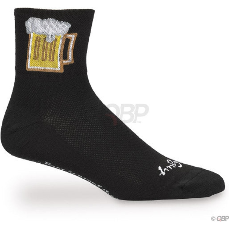SockGuy Classic Beverage Socks – 3″ Black Small/Medium