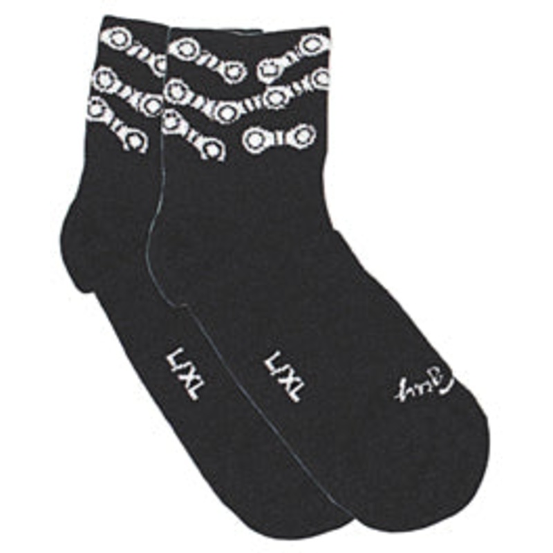 SockGuy Classic Chains Socks – 3″ Black Large/X-Large