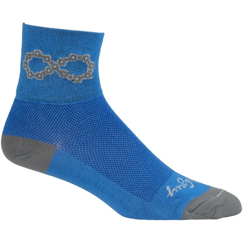 SockGuy Classic Infinite Socks – 3″ Blue Small/Medium