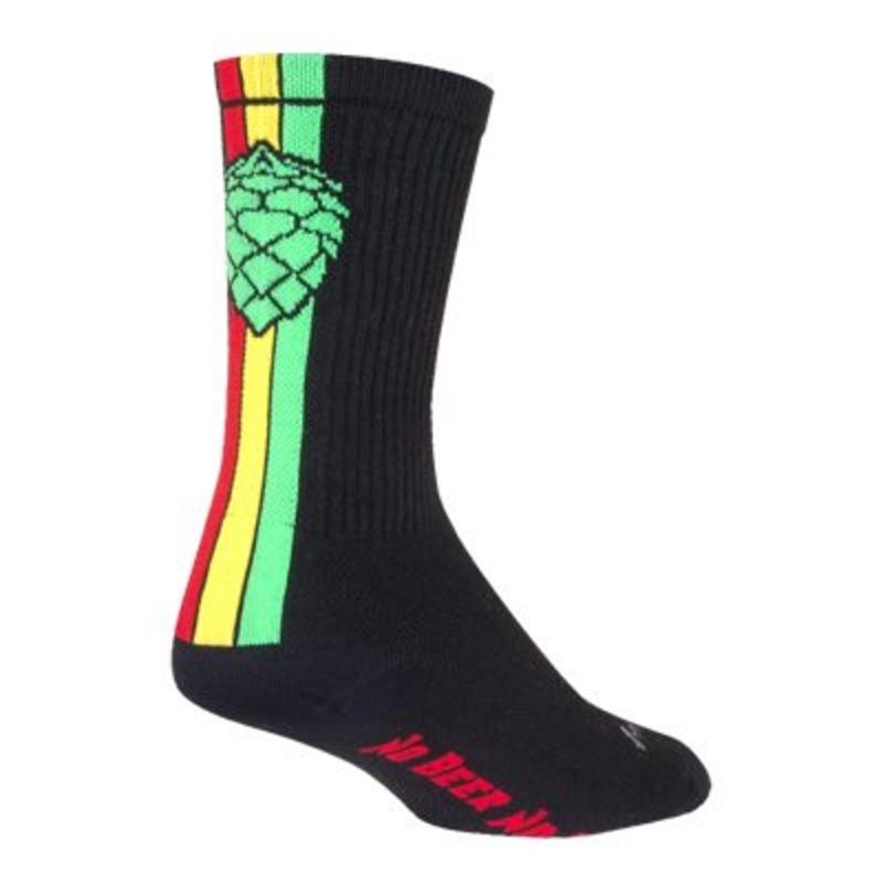 SockGuy Crew Hoppyness Socks – 6″ Black Small/Medium