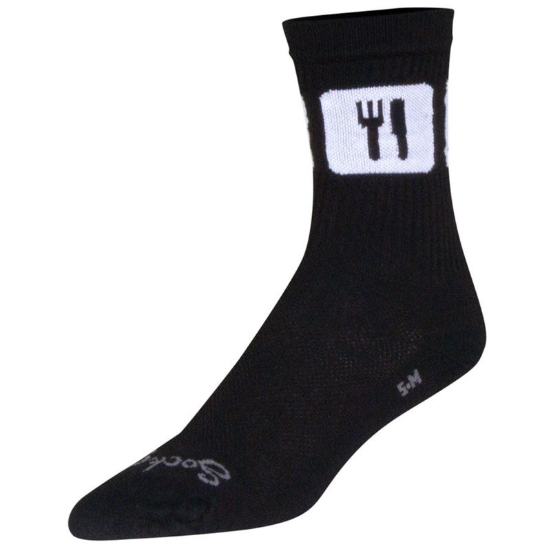 SockGuy Crew Repeats Socks – 6″ Black Small/Medium