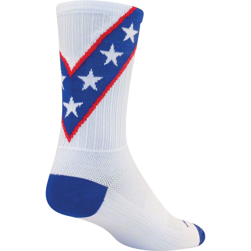 SockGuy SGX Daredevil Socks – 6″ White Large/X-Large