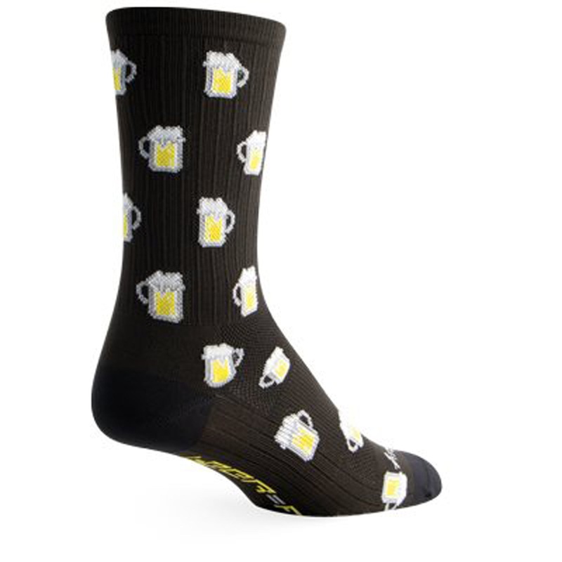 SockGuy SGX Pints Socks – 6″ Black Large/X-Large