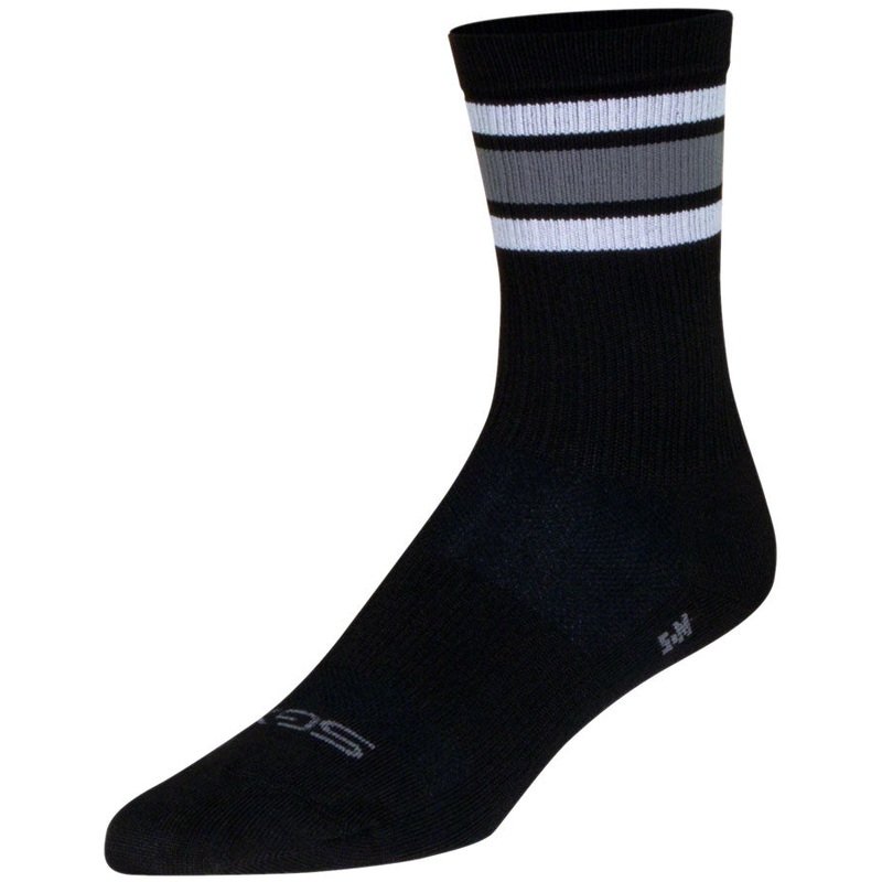 SockGuy SGX Throwback Socks – 6″ Black Large/X-Large