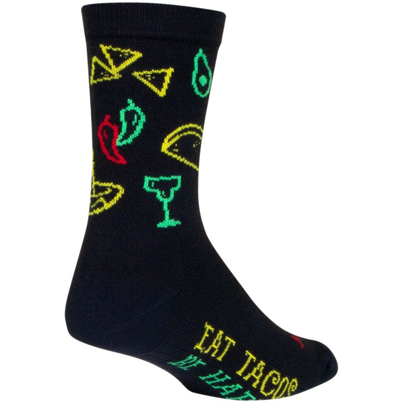 SockGuy Taco Life Crew Sock – 6″ Large/X-Large