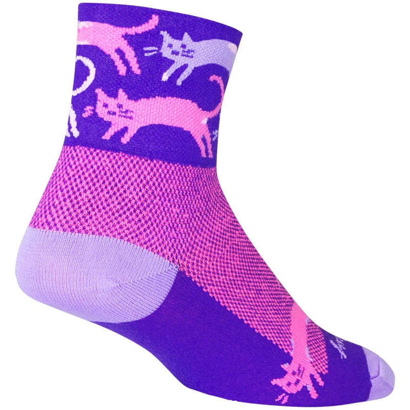 SockGuy Classic Pounce Socks – 3″ Purple Large/X-Large