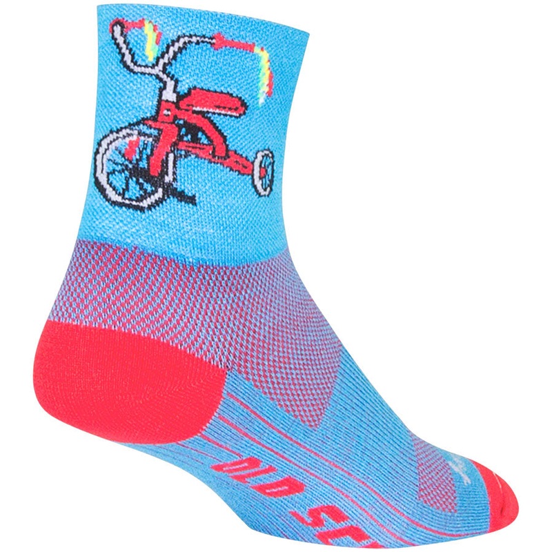 SockGuy Classic Trike Socks – 4″ Blue/Red Large/X-Large