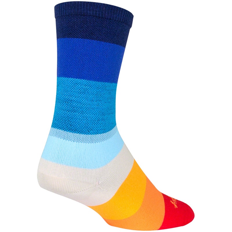 SockGuy Crew 70s Socks – 6″ Blue Large/X-Large