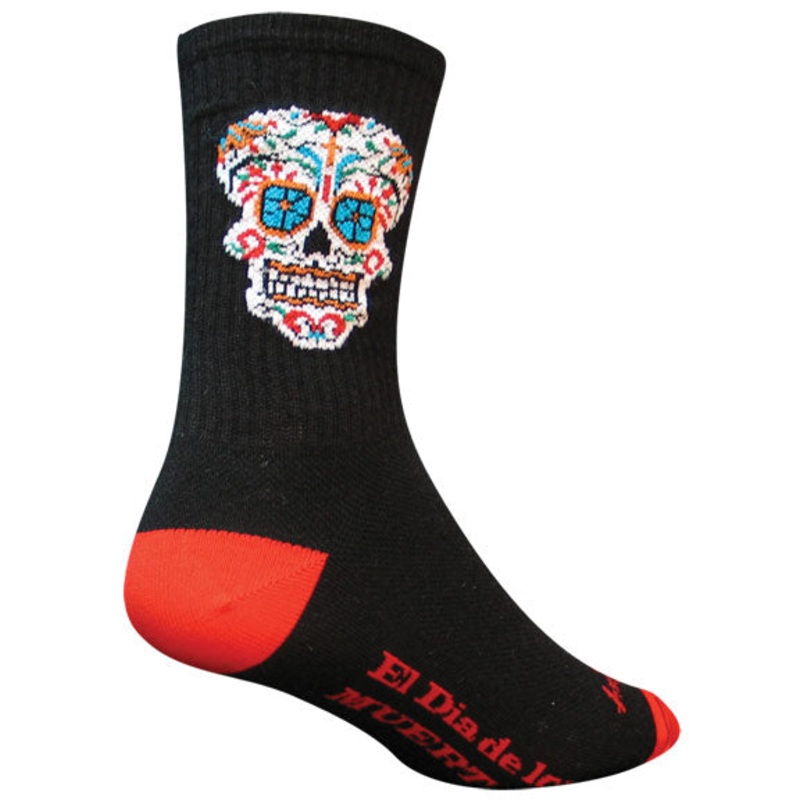 SockGuy Crew El Dia Socks – 6″ Black Small/Medium