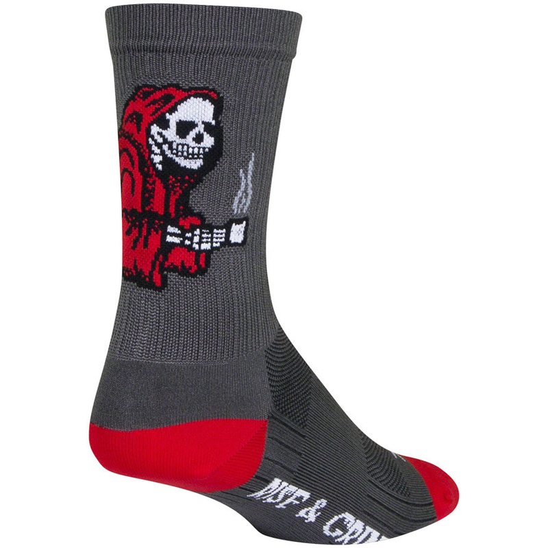 SockGuy SGX Rise and Grind Socks – 6″ Gray Small/Medium