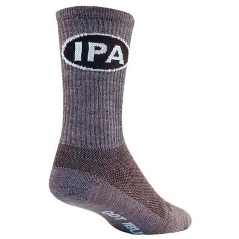 SockGuy Wool IPA Socks – 6″ Gray Large/X-Large