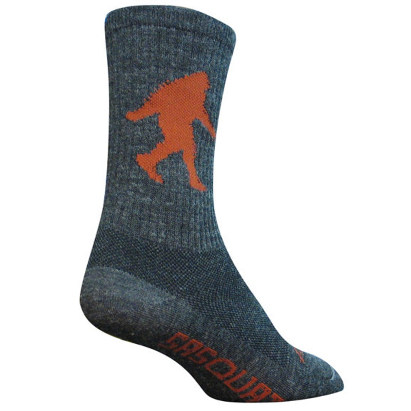 SockGuy Wool Sasquatch Socks – 6″ Gray Large/X-Large
