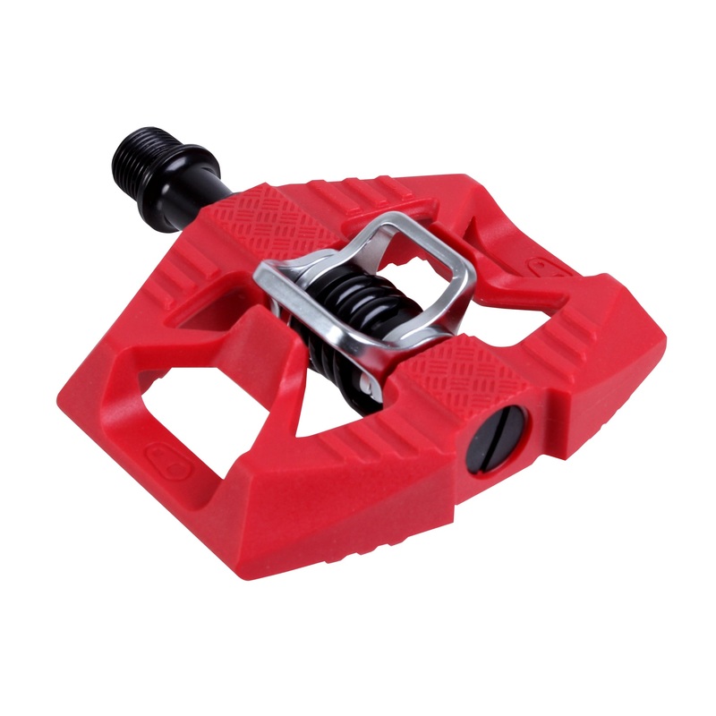 Crankbrothers Double Shot 1 Pedals – Dual Sided Clipless Platform Composite 9/16″ Red