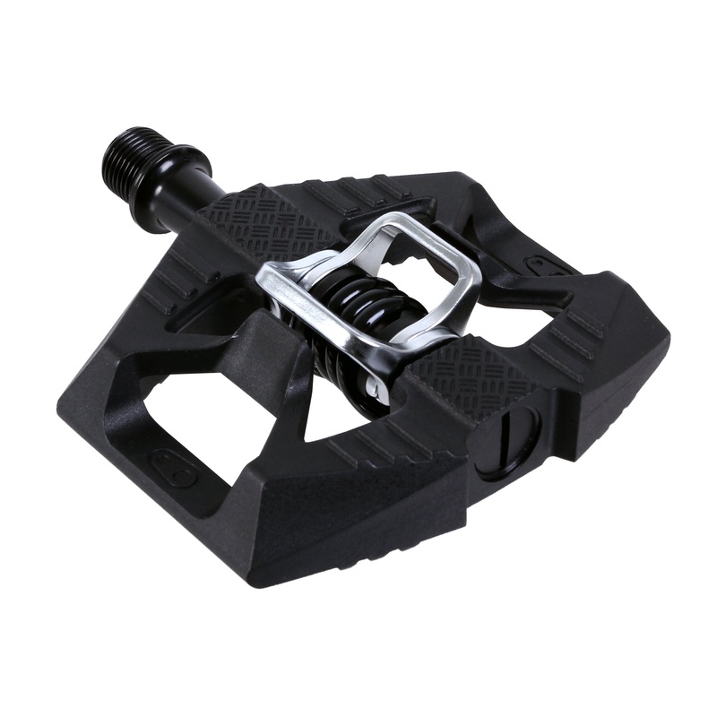 Crankbrothers Double Shot 1 Pedals – Single Side Clipless Platform Composite 9/16″ BLK