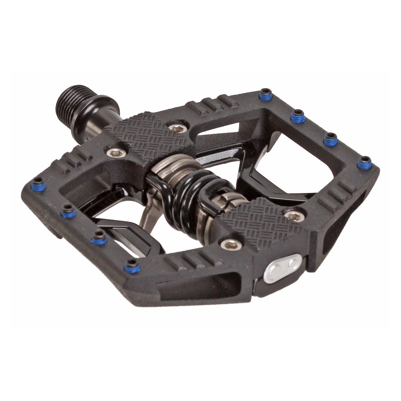 Crankbrothers Double Shot 3 Pedals – Single Side Clipless Platform Aluminum 9/16″ BLK