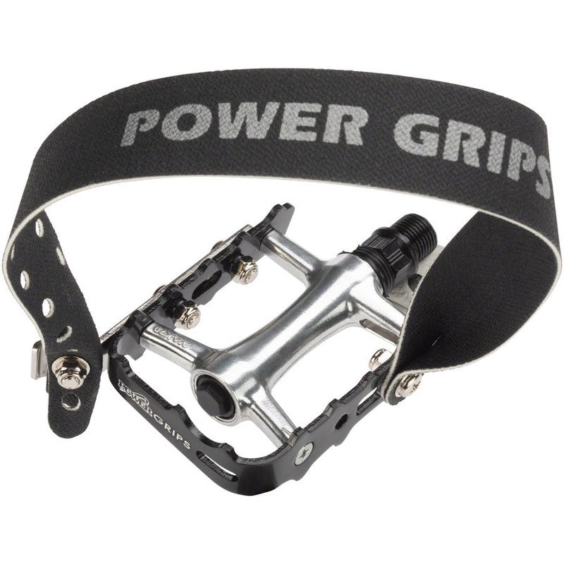 Power Grips High Performance Pedal Kit – Aluminum 9/16″ Black XL