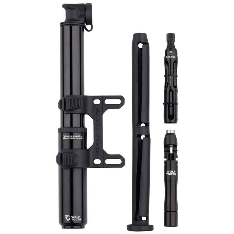 Wolf Tooth Encase Pump with Chain Tool and Tire Plug Tool – 85cc