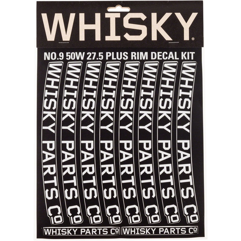 WHISKY 50w Rim Decal Kit for 2 Rims Light Gray