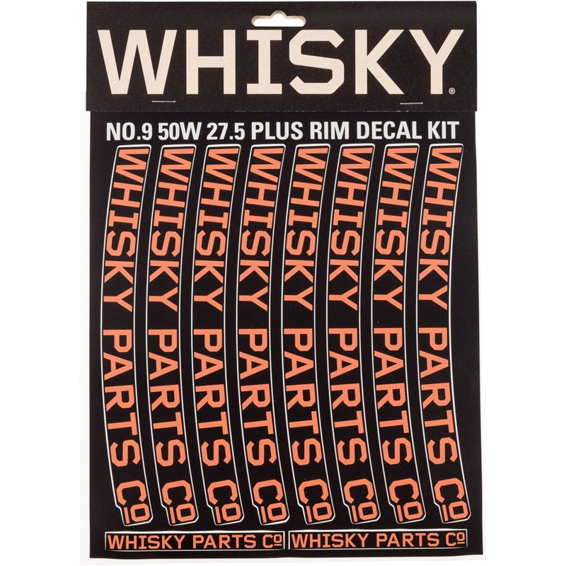 WHISKY 50w Rim Decal Kit for 2 Rims Orange