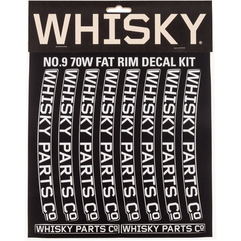 WHISKY 70w Rim Decal Kit for 2 Rims Light Gray