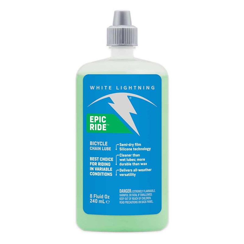 White Lightning Epic Ride Bike Chain Lube – 8oz Drip