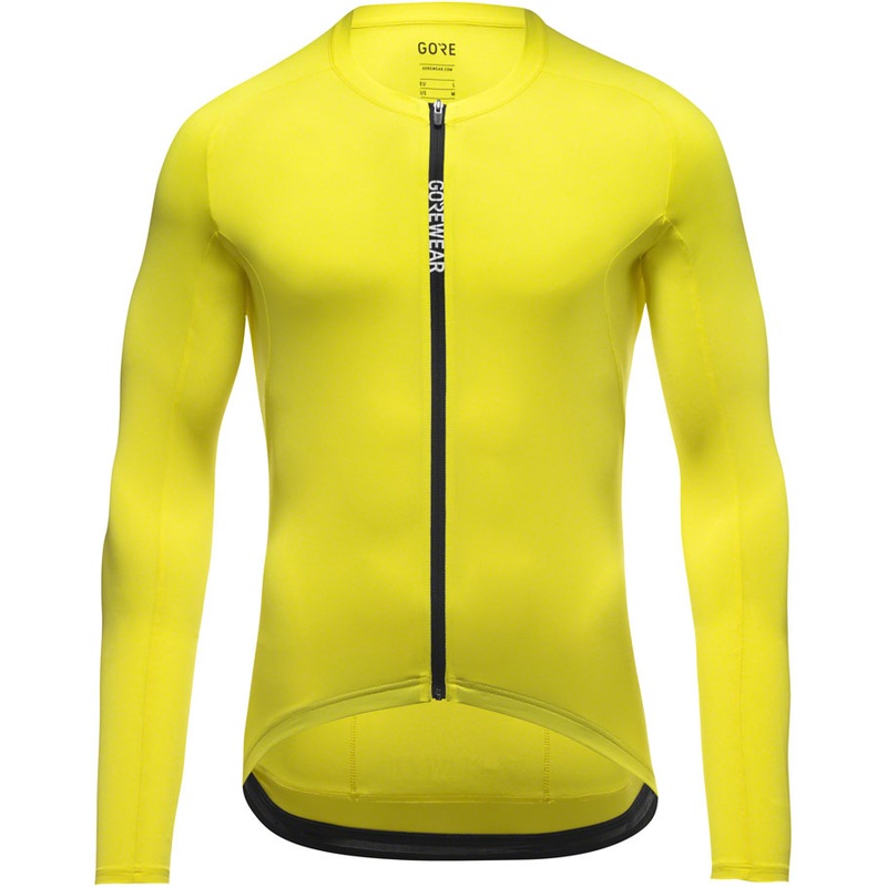 Gorewear Spinshift Long Sleeve Jersey – Neon Yellow Mens Large