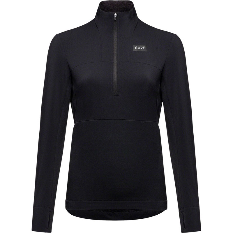 GORE Trail KPR Hybrid 1/2-Zip Jersey – Black Womens Large